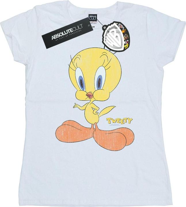 Actual product image Looney Tunes Womens/Ladies Tweety Pie Distressed Cotton T-Shirt (XL)