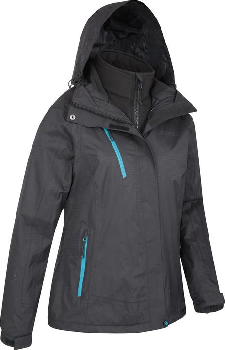 Actual product image Mountain Warehouse Womens/Ladies Bracken Extreme 3 in 1 Waterproof Jacket (42 D)