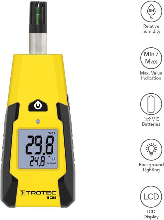 Actual product image Trotec BC06 Thermohygrometer