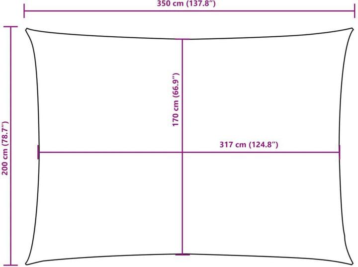 Actual product image VidaXL Nezhatok (200 x 350 cm)