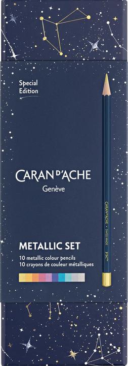 Produktbild Caran d'Ache Cosmic Blue Farbset Sonderedition (Mehrfarbig, 10 x)