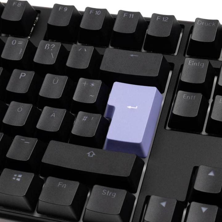 Actual product image Ducky One 3 Classic Black/White TKL Gaming Keyboard, RGB LED - MX-Black (DE, Cable)
