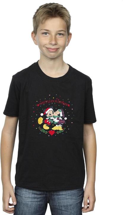 Actual product image Disney Boys Mickey Mouse Mickey Minnie Christmas T-Shirt (116)
