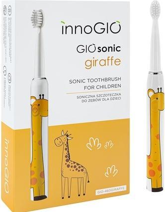 Produktbild Innogio GIOsonic Giraffe Elektrische Kinderzahnbürste mit wiederaufladbarem USB-Silikon-Griff 3 Modi (Schallzahnbürste)