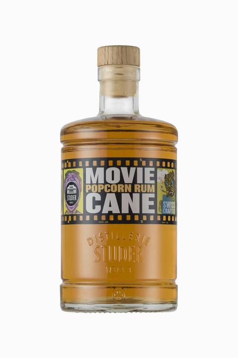 Image du produit Distillerie Studer & Co AG Popcorn-Rum MOVIECANE Swiss crafted distilled by Studer & Co Escholzmatt LU (6 x 50 cl)