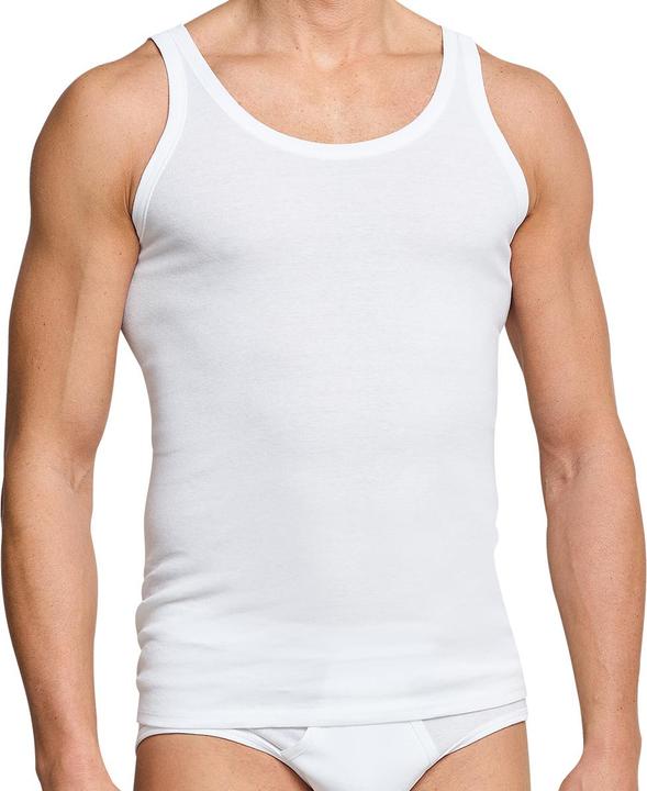 Actual product image Schiesser 4 Pack Cotton Essentials Fine Rib Undershirt (XXL)