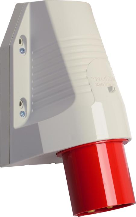 Walther Werke WAL 660 Wandsteigerstekker 63A, 5-polig, 400 V, 6h, IP44 externe montage 1 kabel