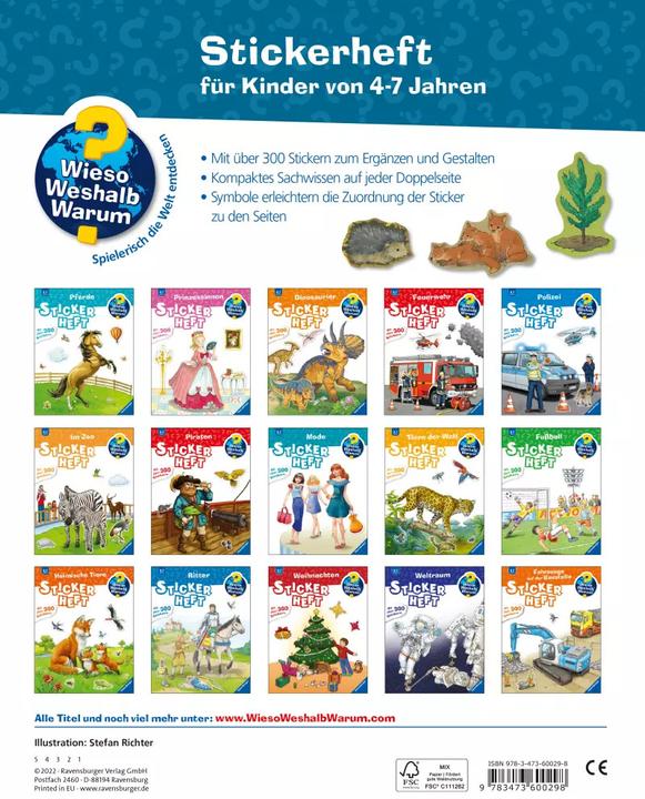 Image du produit Ravensburger Pourquoi? Pourquoi? Pourquoi? Cahier d'autocollants : Dans la forêt