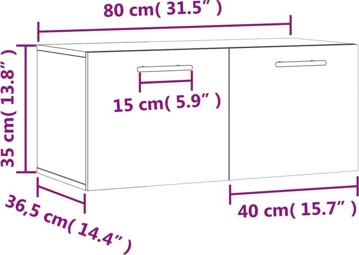 Image du produit VidaXL Maximiliane (80 x 36,5 x 35 cm)