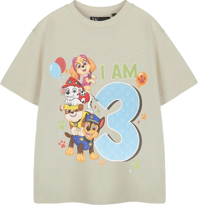 Actual product image Paw Patrol Boys I Am 3 Short-Sleeved Birthday T-Shirt (98)