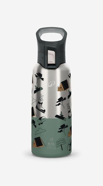 Immagine prodotto Quechua Trinkflasche Isolierflasche Schnellverschluss Wandern - 900 0,5 L (0.50 l)