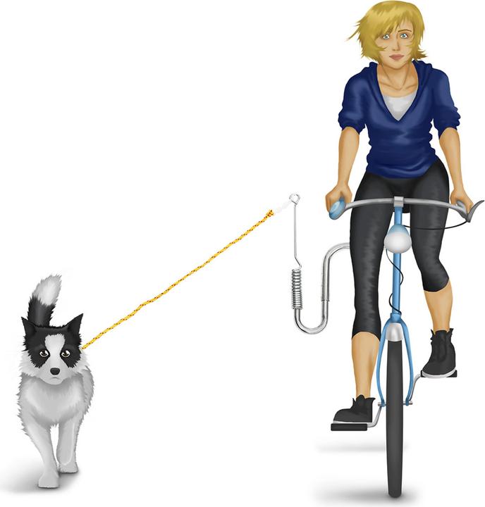 Produktbild Relaxdays Fahrradleine (One Size, Hund, Fahrrad)