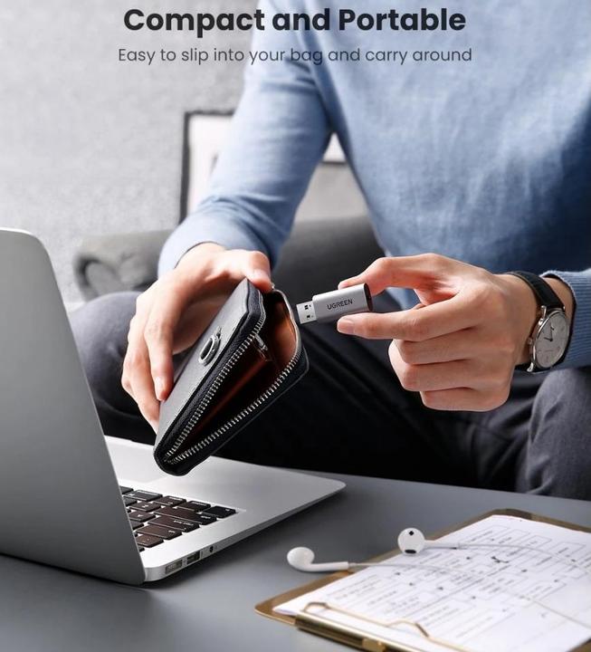 Actual product image Ugreen USB 2.0 to Audio Adapter USB Sound Card Stick (USB)
