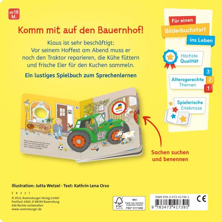 Image du produit Ravensburger Mais où est donc...? Mon livre de la ferme pour chercher des choses (Allemand)