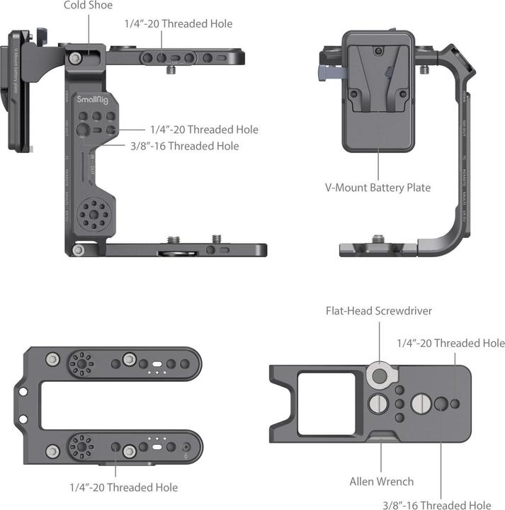 Actual product image SmallRig 4124 Cage Kit for Sony FX6 (Cage)