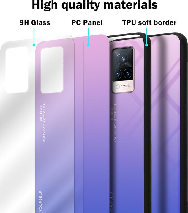 Immagine prodotto Cadorabo Manicotto per vetro in TPU a 2 colori (Vivo V21)