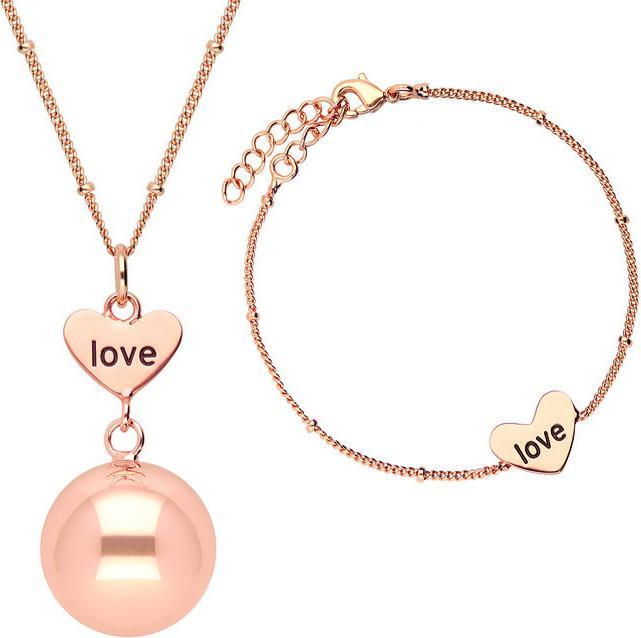 Actual product image Bola Calling angels and bracelet set