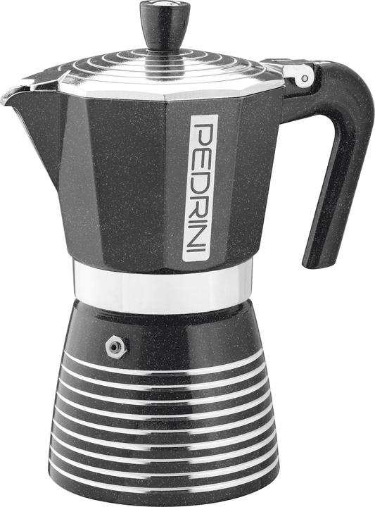 Produktbild Pedrini Infinity Rock Espressokocher Aluminium Anthrazit Metallic 6 Tassen (6 T.)