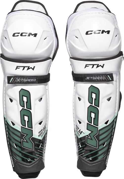 Actual product image CCM JetSpeed FTW SR hockey shin guards for women (SR 12"/30 cm) (12)