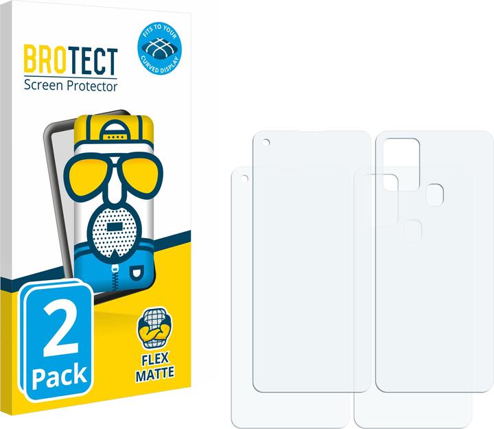 Actual product image BROTECT Full-Cover Protector Matte (2 Piece, Samsung Galaxy A21s)