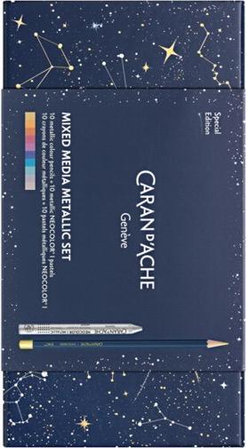 Produktbild Caran d'Ache Cosmic Blue Multiprodukt Sonderedition (Metallic-Farben, 20 x)
