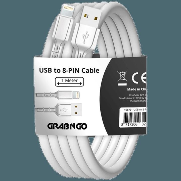 Immagine prodotto Grab&Go Grab 'N Go Lightning Kabel 1 Meter Weiss (1 m, USB 1.0)