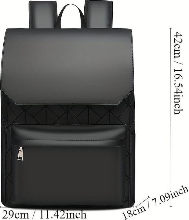 Image du produit Only-Bags.Store Sac à dos en losange oxford pour hommes, sac à dos de voyage, de travail, d'ordinateur, sac à dos