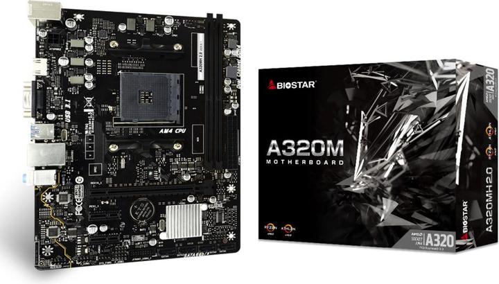 Produktbild Biostar A320MH 2.0 (AM4, AMD A320, mATX)
