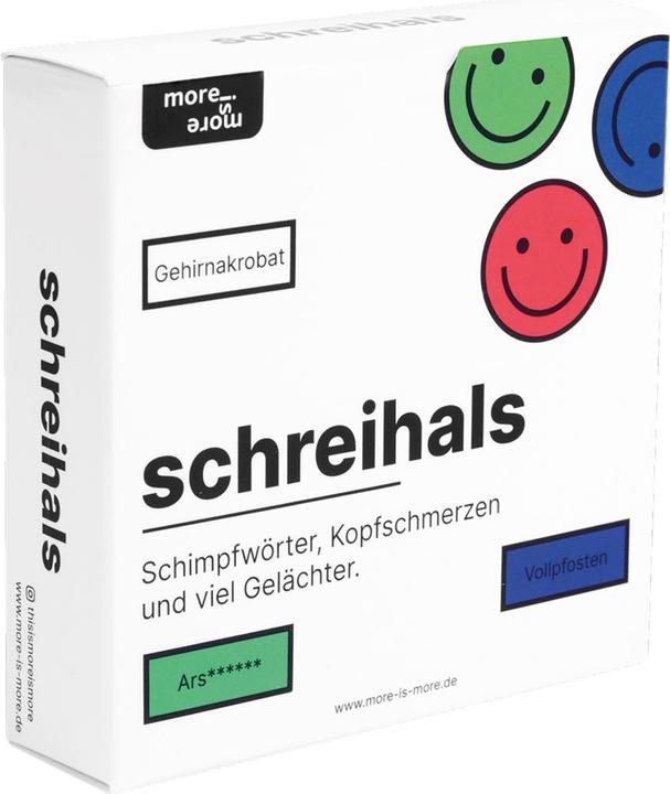 Produktbild More is more schreihals - Schimpfwörter, Kopfschmerzen und viel Gelächter. (Deutsch)