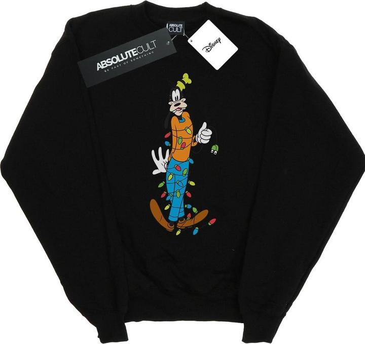Actual product image Disney Mens Goofy Christmas Lights Sweatshirt (L)