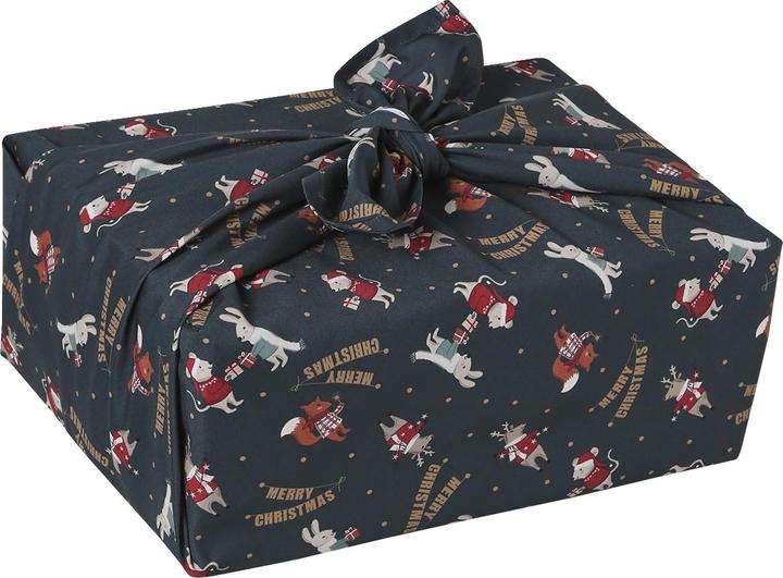 Immagine prodotto Vertbaudet Set di 2 salviette regalo Furoshiki Babbo Natale e amici