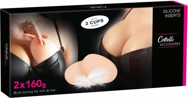 Actual product image Cottelli Collection Silicone inserts skin colored