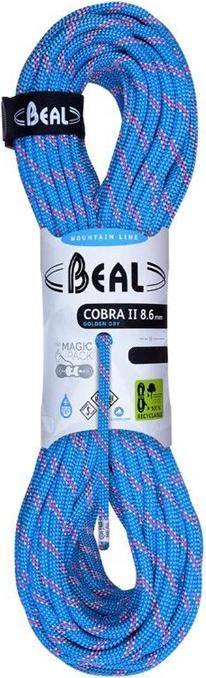 Actual product image No Name Seil BEAL cobra unicore 8.6mm 70 Meter golden dry-blue (70 m)