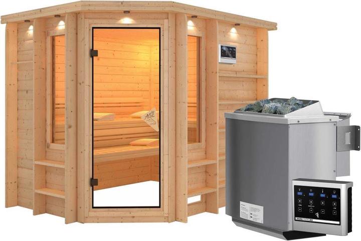 Immagine prodotto Karibu Riona con corona sul tetto (9 KW Bio controllo esterno)