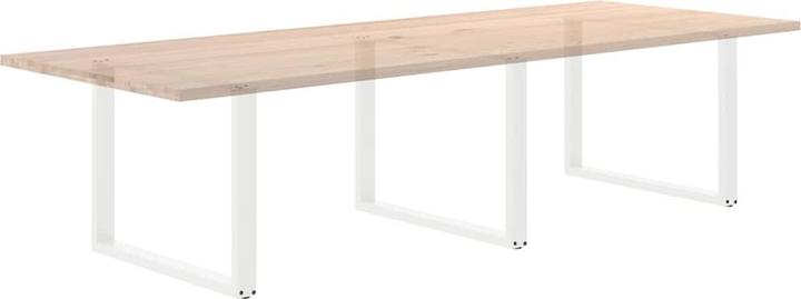 Actual product image VidaXL U-shaped coffee table legs 2 pcs. White 100x(72-73) cm steel table leg