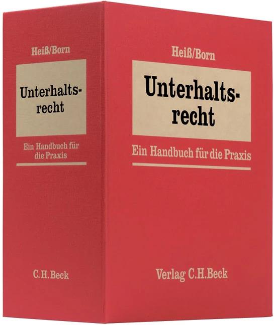 Actual product image Unterhaltsrecht (German, Hans Heiss, Andreas Kohlenberg, Wolfram Hussmann, Siegfried Linderer, Winfried Born, Beate Heiss, Jessica Fuchs, 2024)