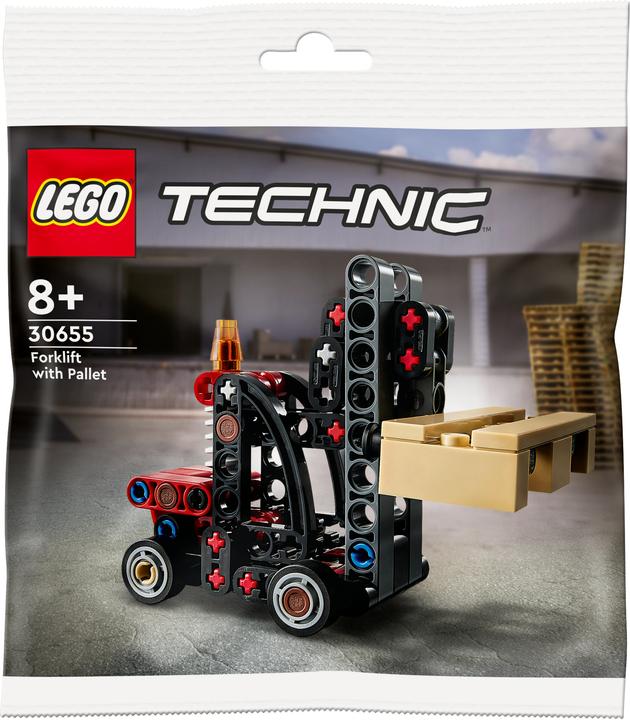 Produktbild LEGO Gabelstapler mit Palette (30655, LEGO Technic)