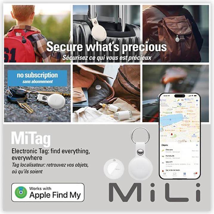 Actual product image Mili MiTag - Bluetooth-tag white (iOS, iPadOS, Apple)