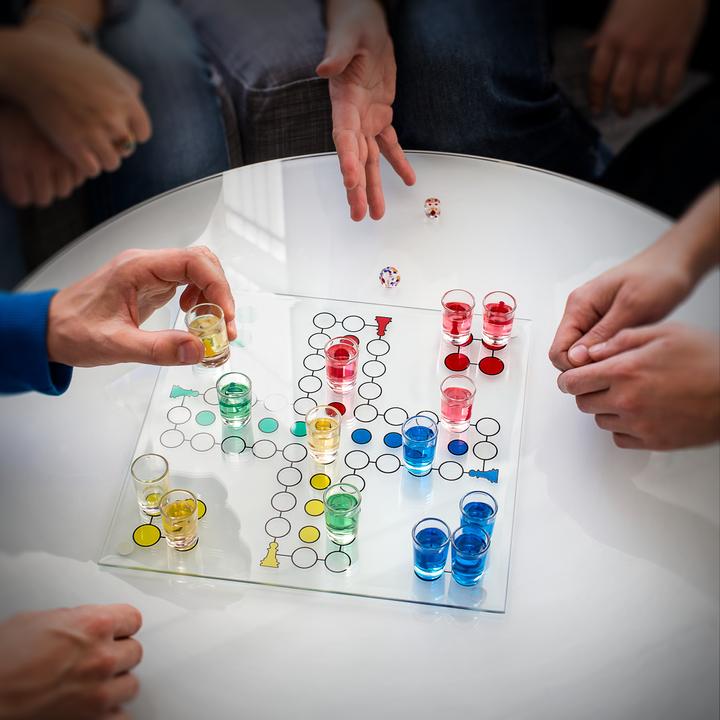 Actual product image Relaxdays Drinking Ludo Game