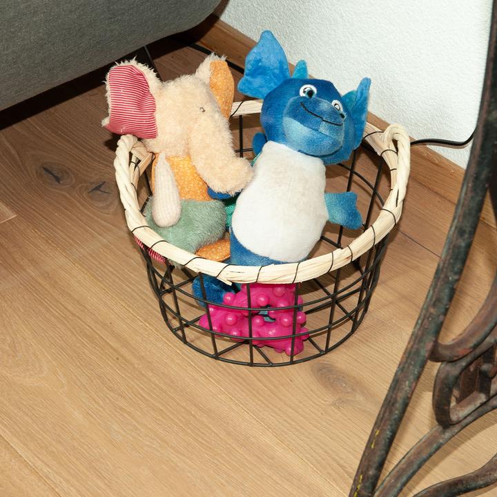 Produktbild Casativo Drahtkörbe mit Bambusrand, 3er Set (3 x)