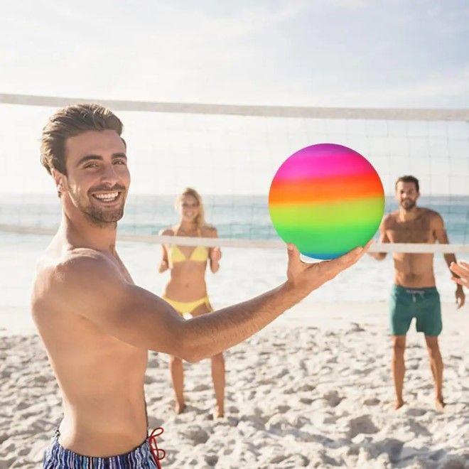 Produktbild MU Classic Rainbow Series Aufblasbarer Strandball