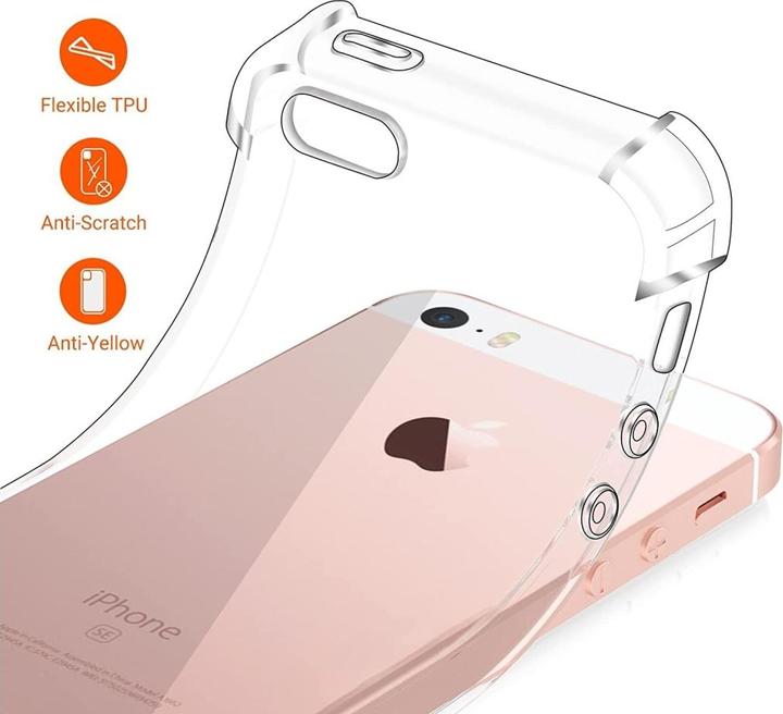 Produktbild Screenguard Apple iPhone 5/5S/SE Hülle Crystal Soft Airbag Bumper (Apple iPhone 5)