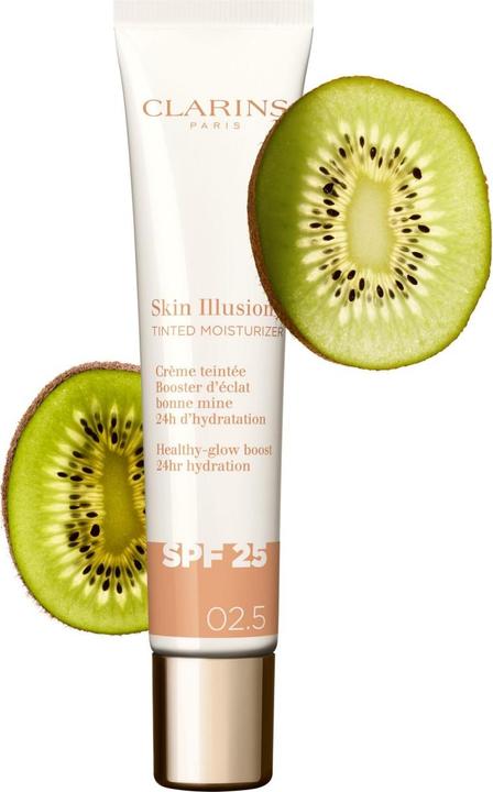 Produktbild Clarins Skin Illusion - Getönte Feuchtigkeitscreme Spf25 02.5 (Braun, Rot)