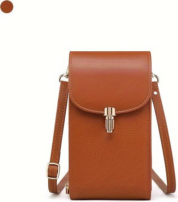 Image du produit Only-Bags.Store Étui pour téléphone portable en cuir véritable, sac à bandoulière, sac à bandoulière, 8 fentes pour