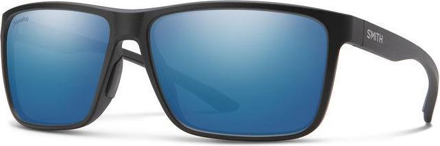 Matte Black, Glass Polarized Blue Mirror