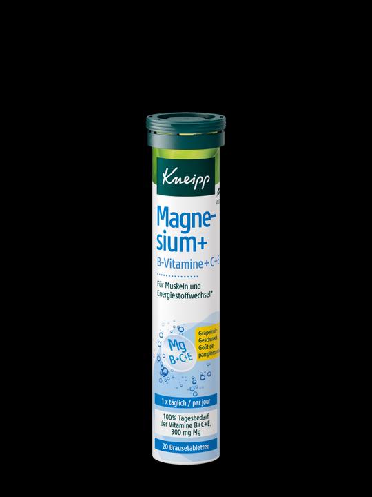 Produktbild Kneipp Natürliches Magnesium + B-Vitamine + C + E (20 Stück, Brausetablette)