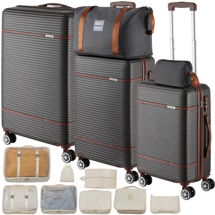 Image du produit tectake Ensemble de valises Madison, 13 pièces, serrure TSA (92 l, M (50 - 90l))