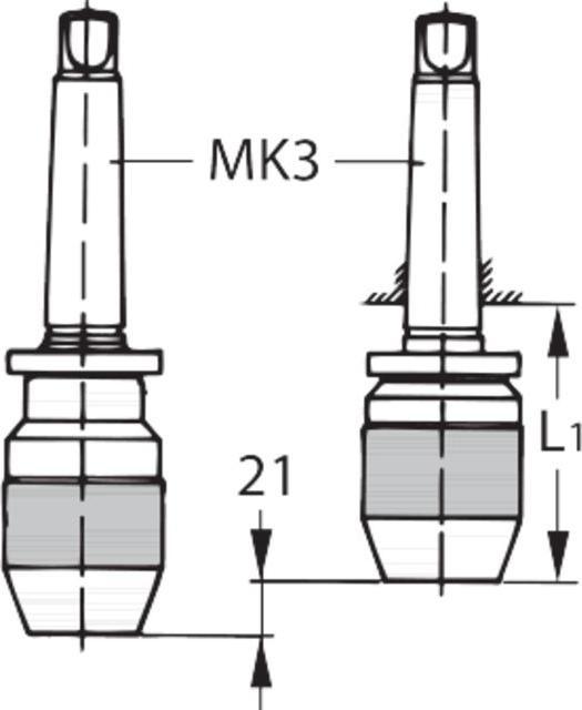 Actual product image Albrecht Keyless drill chuck