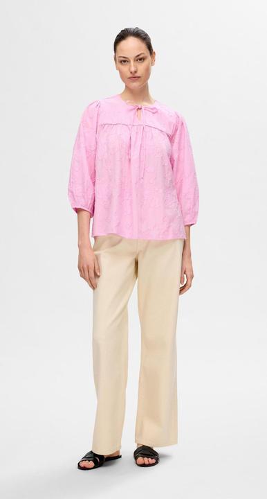 Image du produit Selected Femme Blouse texturée à manches 3/4 (38)