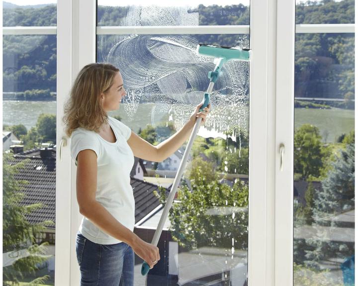 Produktbild Leifheit Fensterwischer Window & Frame Cleaner L micro duo Telescope 210 (1 Stk.)